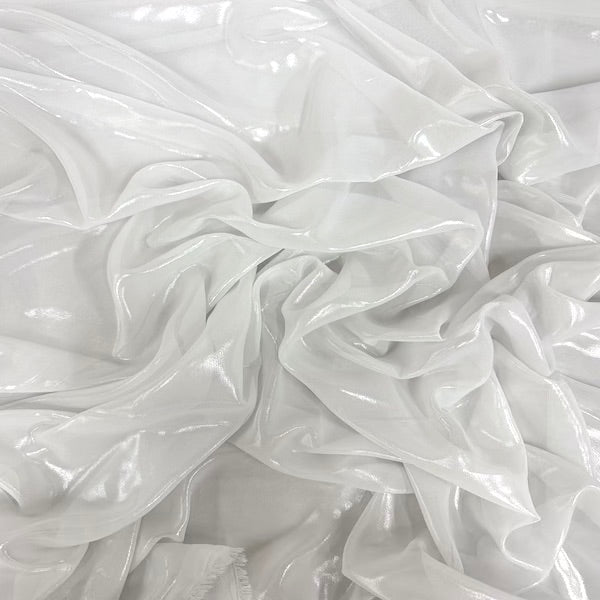 Metallic Liquid Reflective Foil Chiffon Fabric