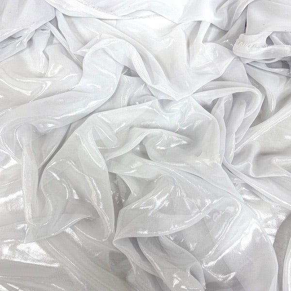 Metallic Liquid Reflective Foil Chiffon Fabric