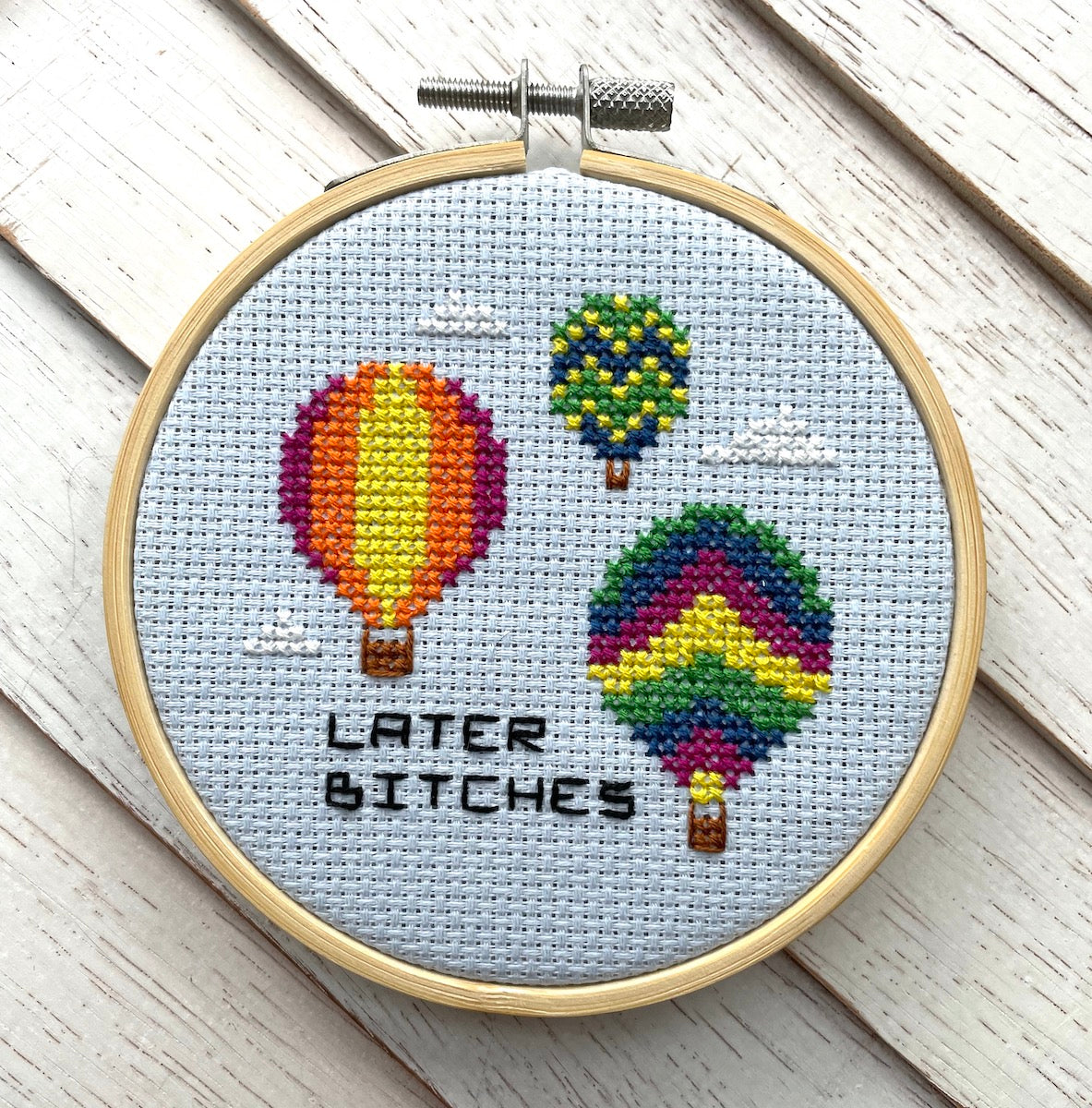 Hot Air Counted Cross Stitch Kit - Prismatic Fiber Arts