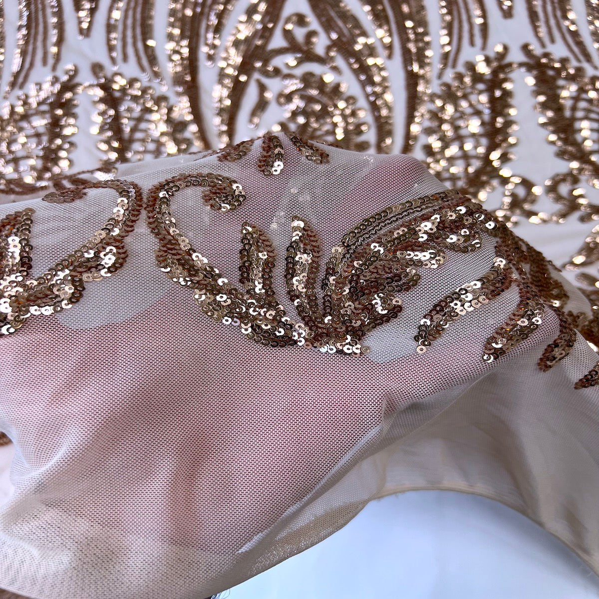 Nebill Stretch Sequins Lace Fabric - Prismatic Fiber Arts