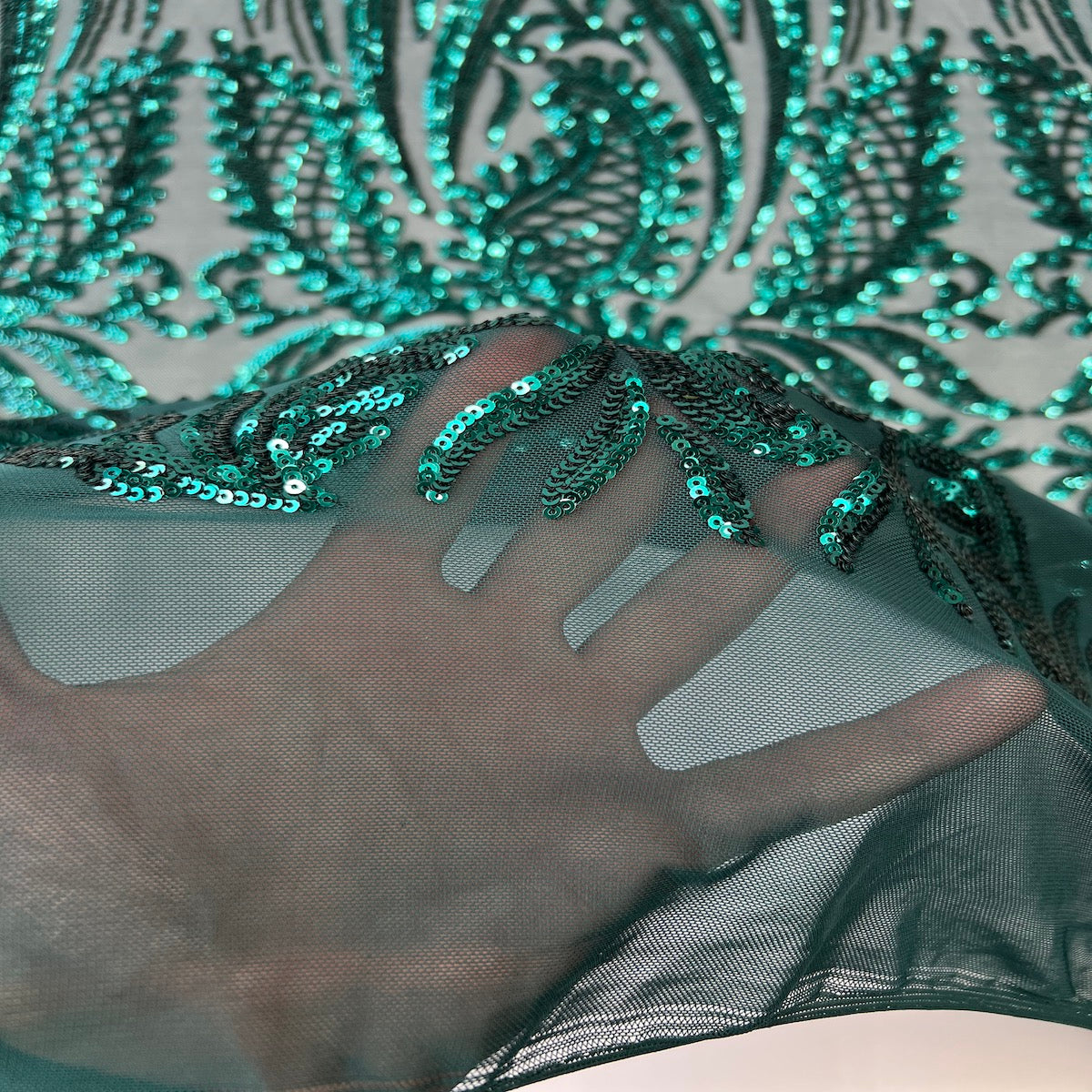 Nebill Stretch Sequins Lace Fabric - Prismatic Fiber Arts