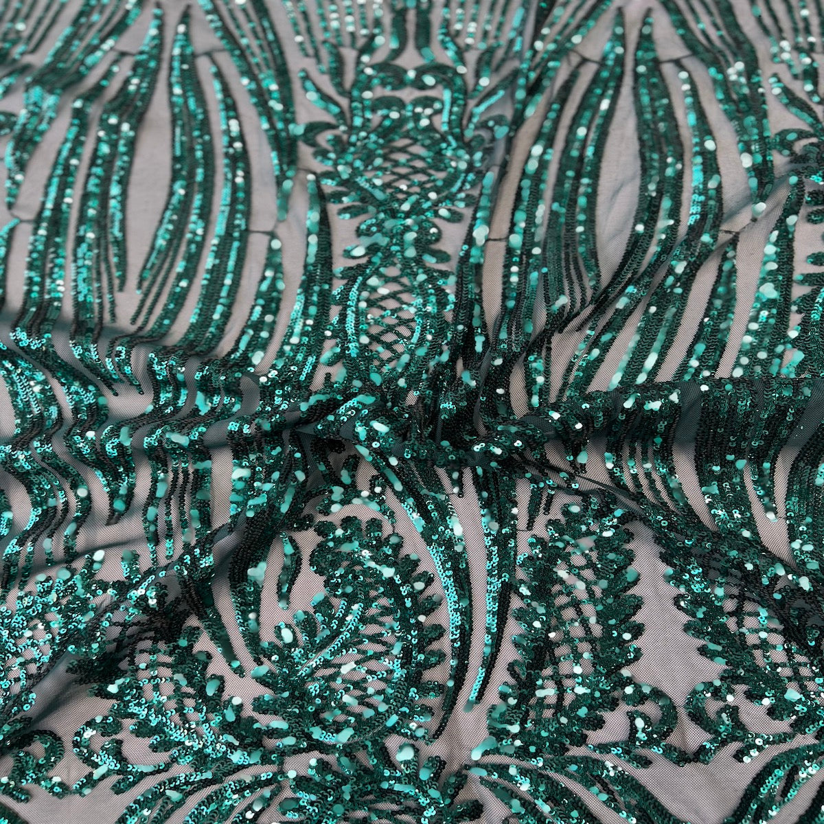 Nebill Stretch Sequins Lace Fabric - Prismatic Fiber Arts