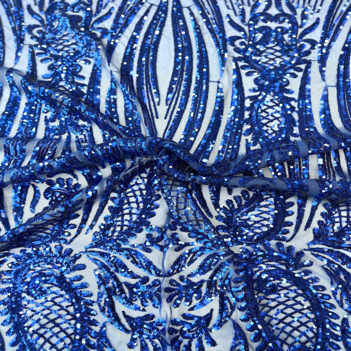 Nebill Stretch Sequins Lace Fabric - Prismatic Fiber Arts