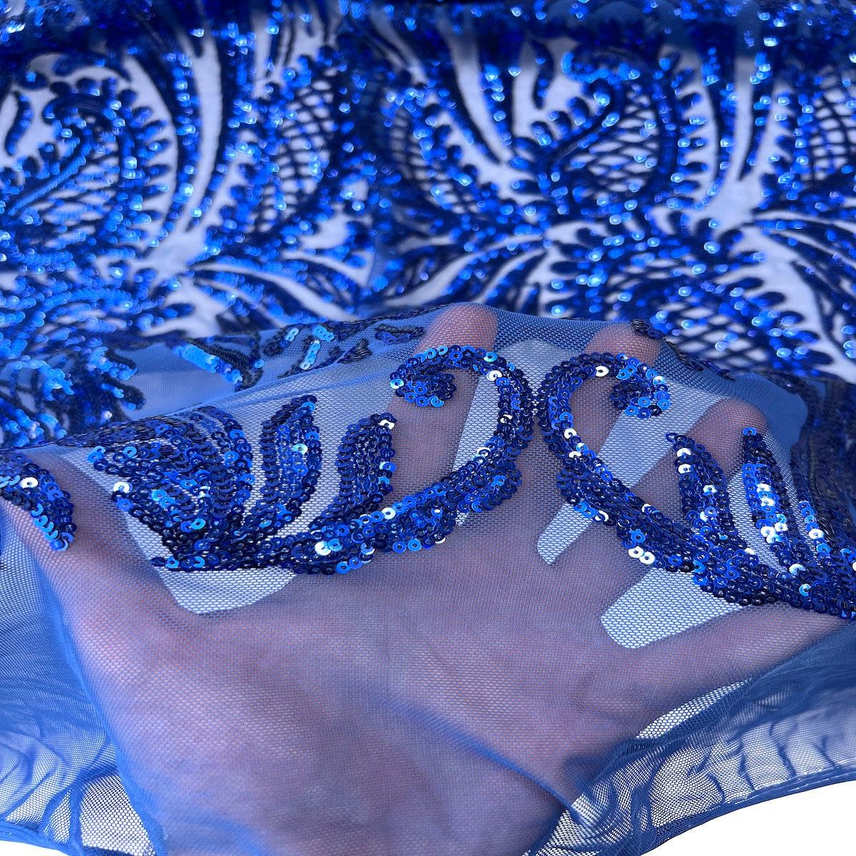 Nebill Stretch Sequins Lace Fabric - Prismatic Fiber Arts