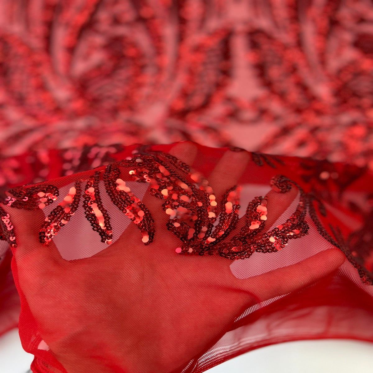 Nebill Stretch Sequins Lace Fabric - Prismatic Fiber Arts