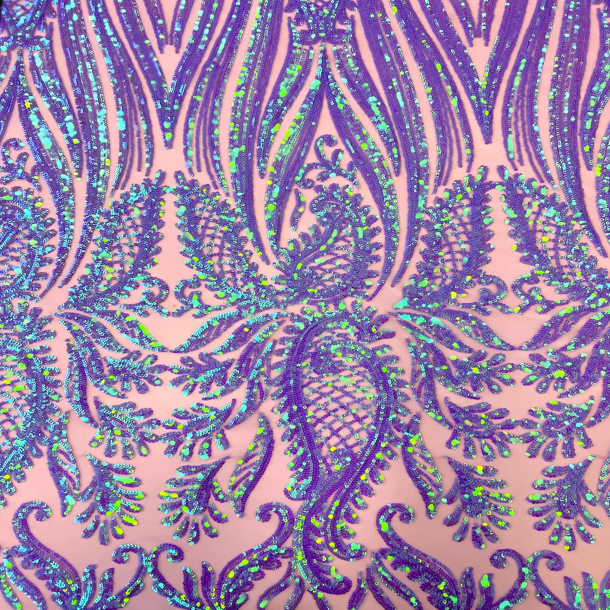 Nebill Stretch Sequins Lace Fabric - Prismatic Fiber Arts