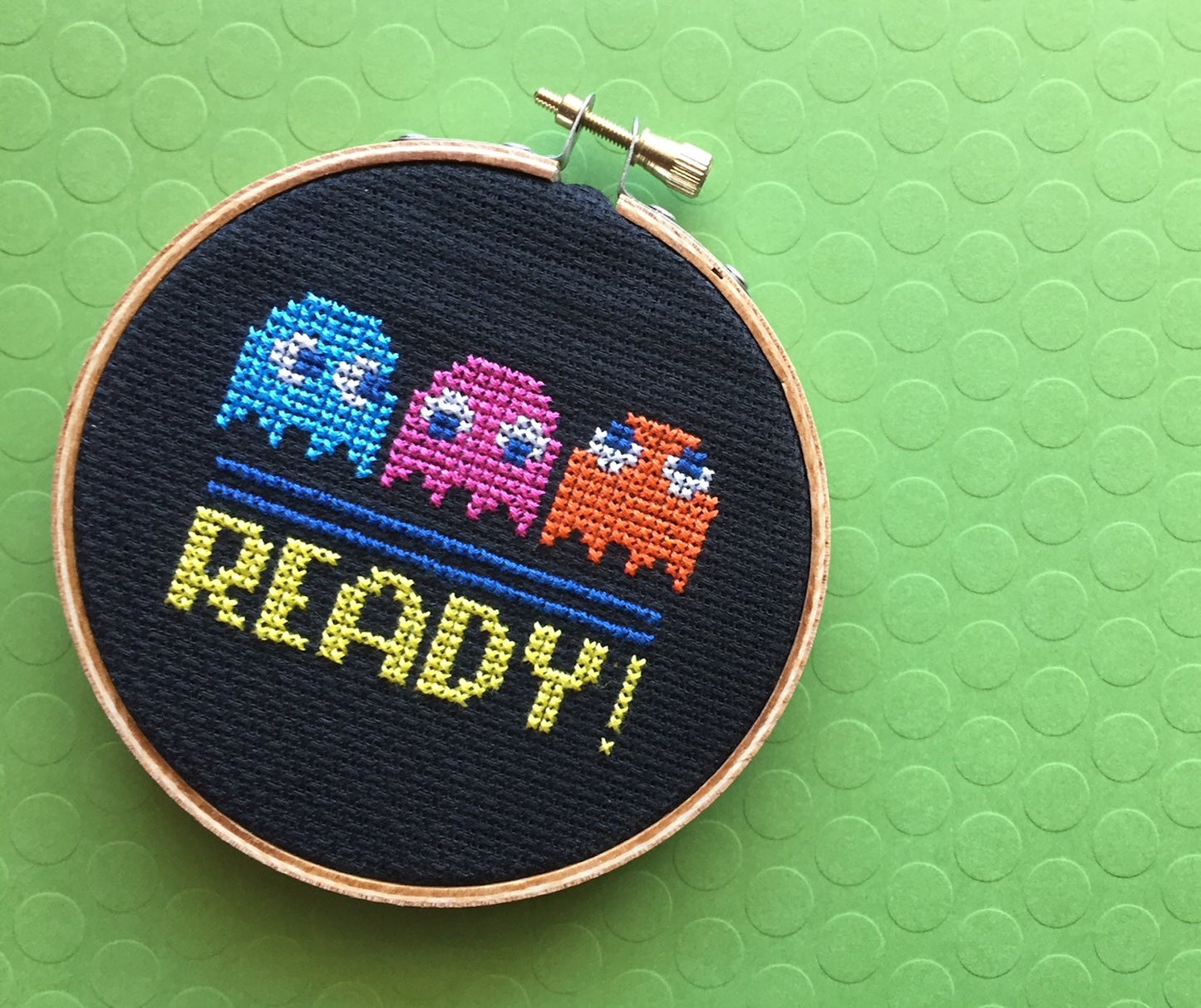 READY! Game Counted Cross Stitch DIY KIT Beginner - Prismatic Fiber Arts