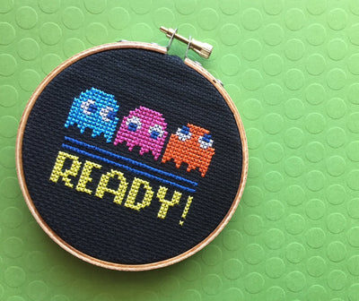 READY! Game Counted Cross Stitch DIY KIT Beginner - Prismatic Fiber Arts