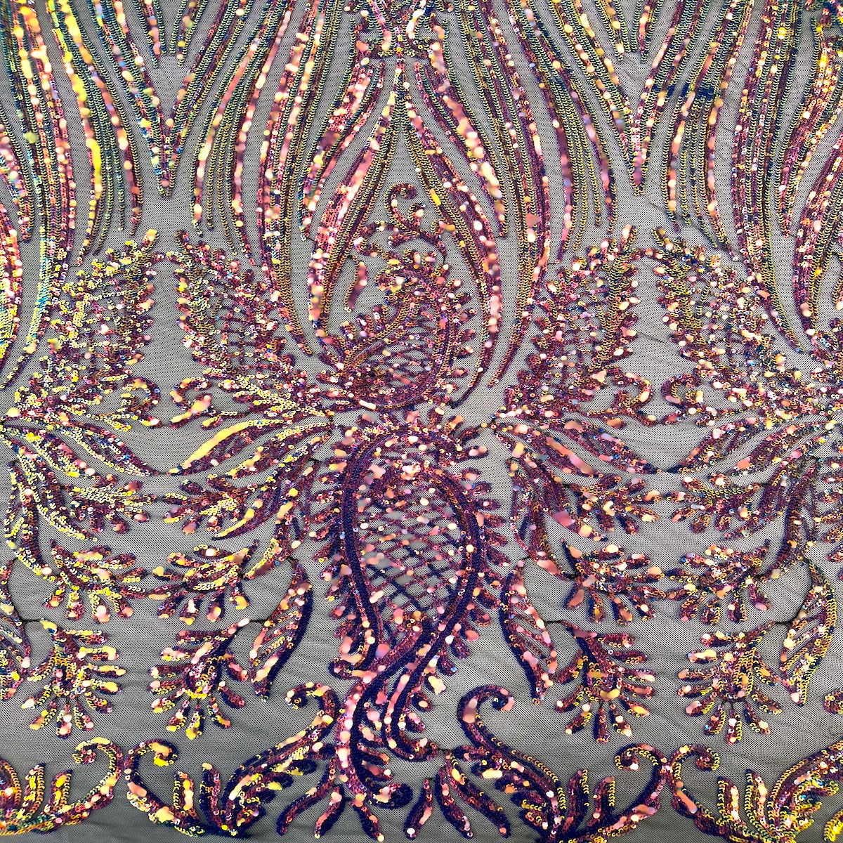 Nebill Stretch Sequins Lace Fabric - Prismatic Fiber Arts