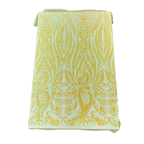 Nebill Stretch Sequins Lace Fabric - Prismatic Fiber Arts