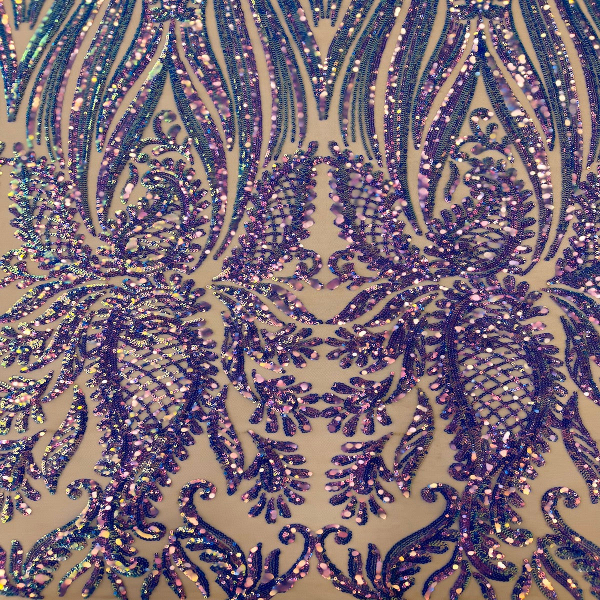 Nebill Stretch Sequins Lace Fabric - Prismatic Fiber Arts