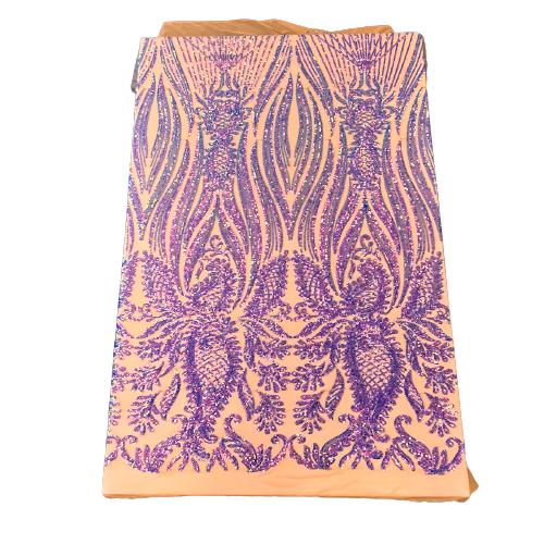 Nebill Stretch Sequins Lace Fabric - Prismatic Fiber Arts