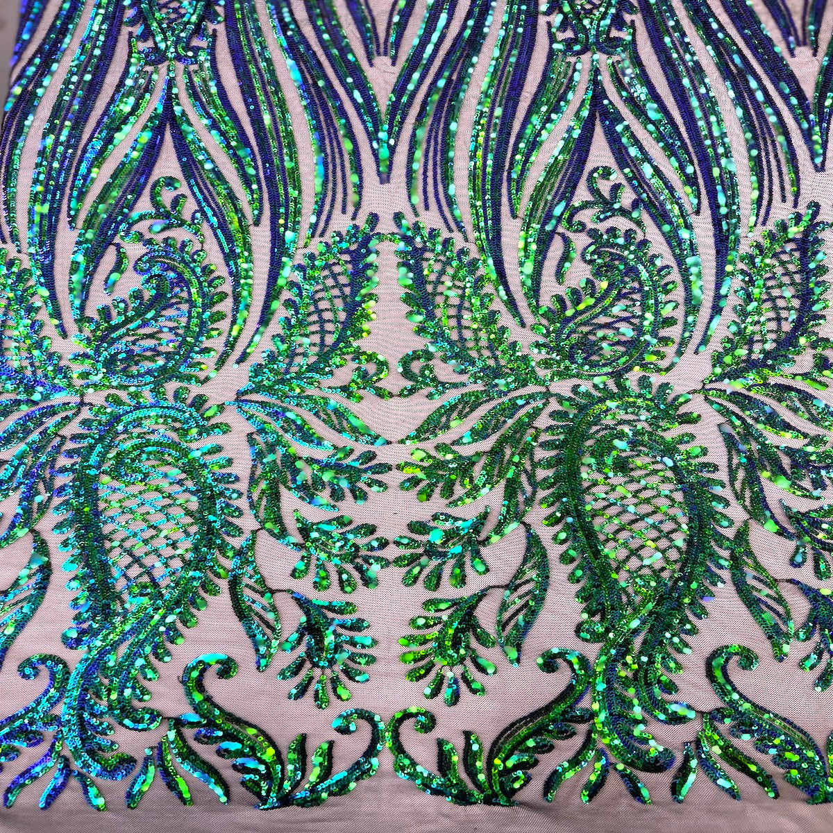 Nebill Stretch Sequins Lace Fabric - Prismatic Fiber Arts