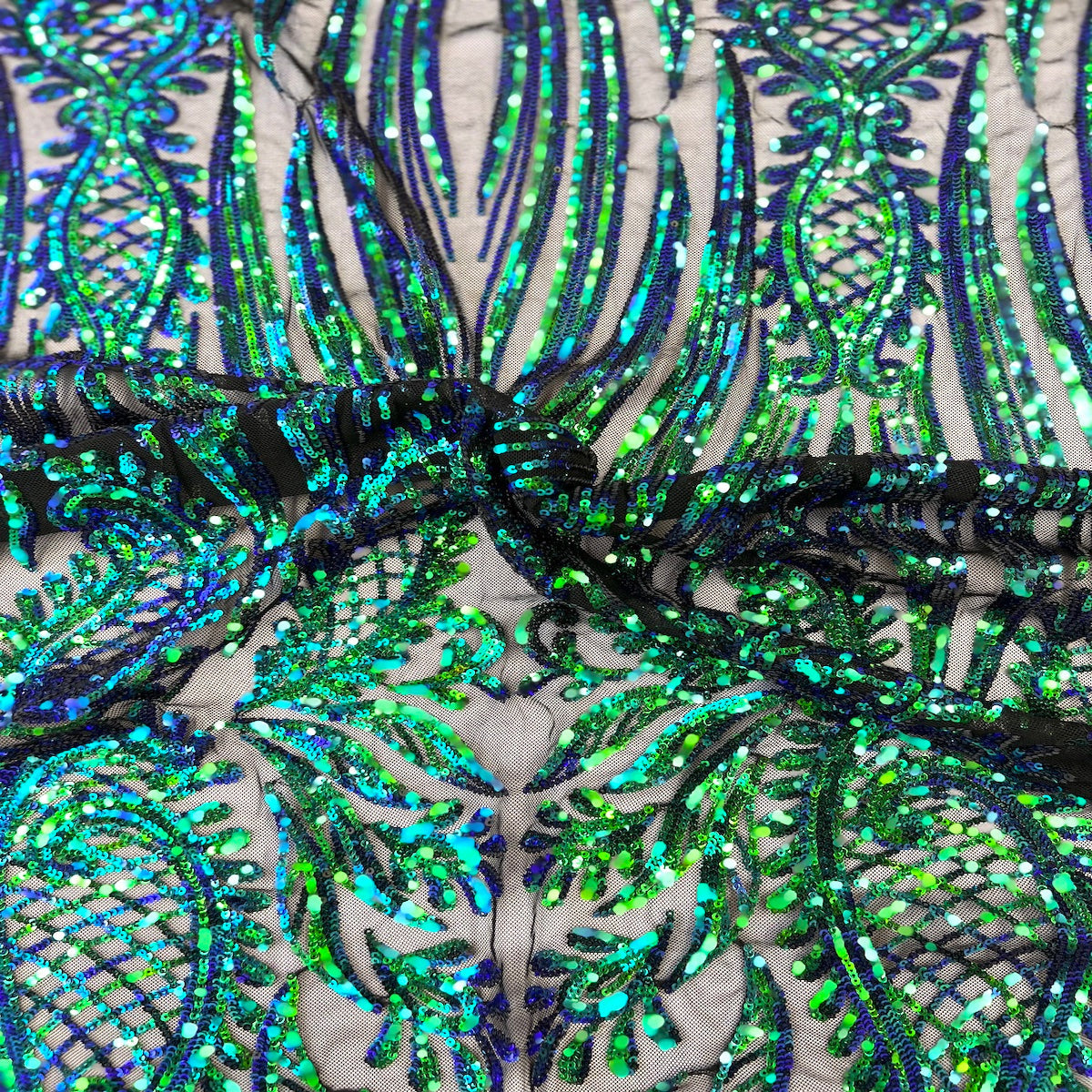 Nebill Stretch Sequins Lace Fabric - Prismatic Fiber Arts