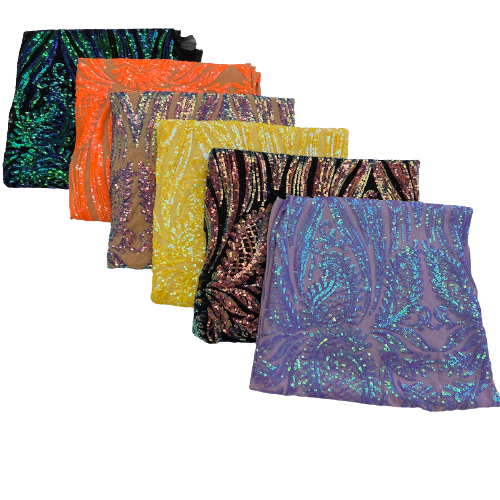 Nebill Stretch Sequins Lace Fabric - Prismatic Fiber Arts
