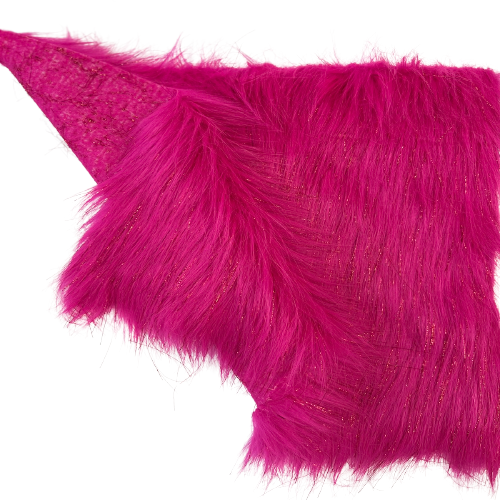 Tinsel Sparkle Glitter Long Pile Shaggy Faux Fur Fabric - Prismatic Fiber Arts