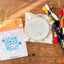 "Let Your Spirit Bloom" Eco-Embroidery Kit w. Birds & Tulips 4" Sampler (Joyful Threads Grow & Bloom) - Prismatic Fiber Arts