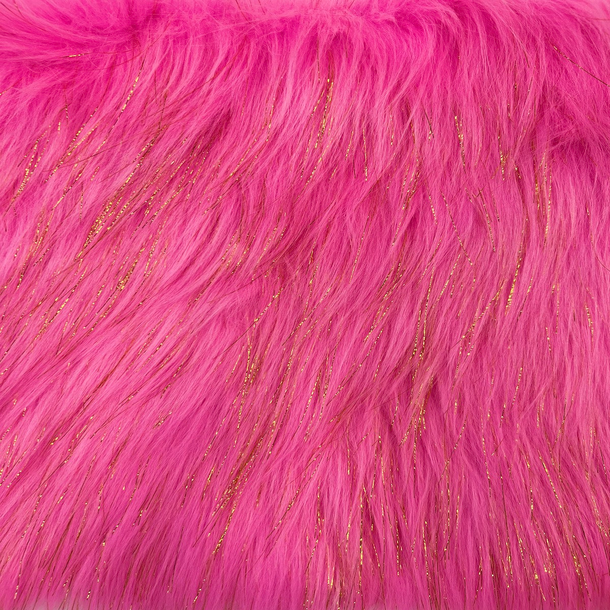 Tinsel Sparkle Glitter Long Pile Shaggy Faux Fur Fabric - Prismatic Fiber Arts