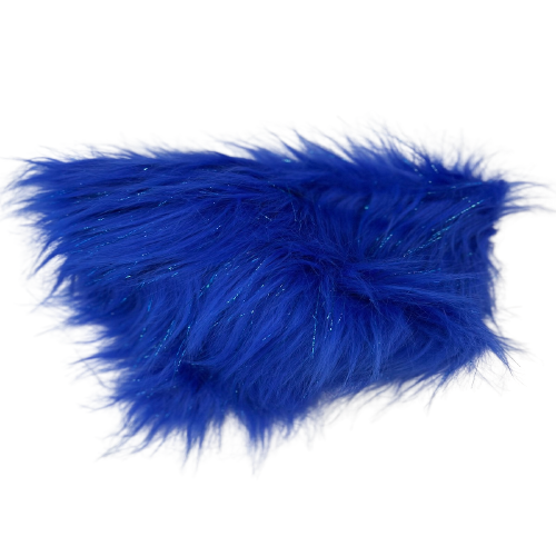 Tinsel Sparkle Glitter Long Pile Shaggy Faux Fur Fabric - Prismatic Fiber Arts