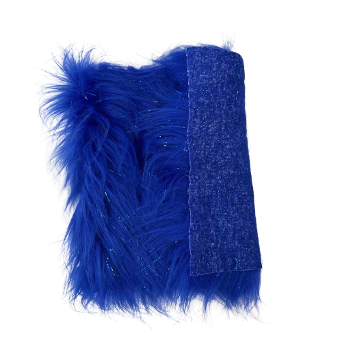 Tinsel Sparkle Glitter Long Pile Shaggy Faux Fur Fabric - Prismatic Fiber Arts