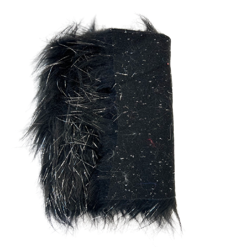 Tinsel Sparkle Glitter Long Pile Shaggy Faux Fur Fabric - Prismatic Fiber Arts