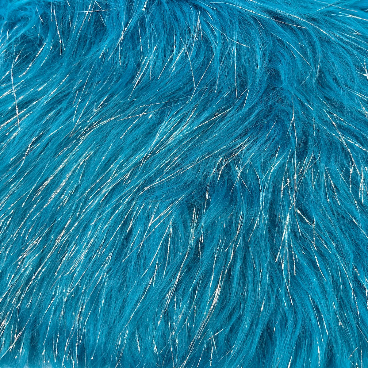 Tinsel Sparkle Glitter Long Pile Shaggy Faux Fur Fabric - Prismatic Fiber Arts