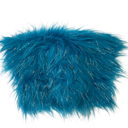 Tinsel Sparkle Glitter Long Pile Shaggy Faux Fur Fabric - Prismatic Fiber Arts