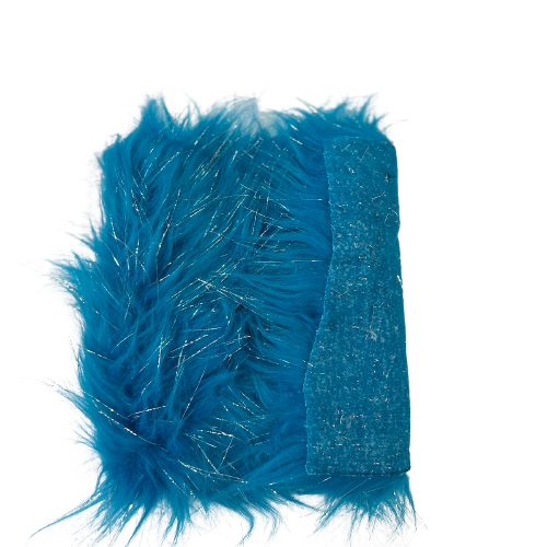 Tinsel Sparkle Glitter Long Pile Shaggy Faux Fur Fabric - Prismatic Fiber Arts
