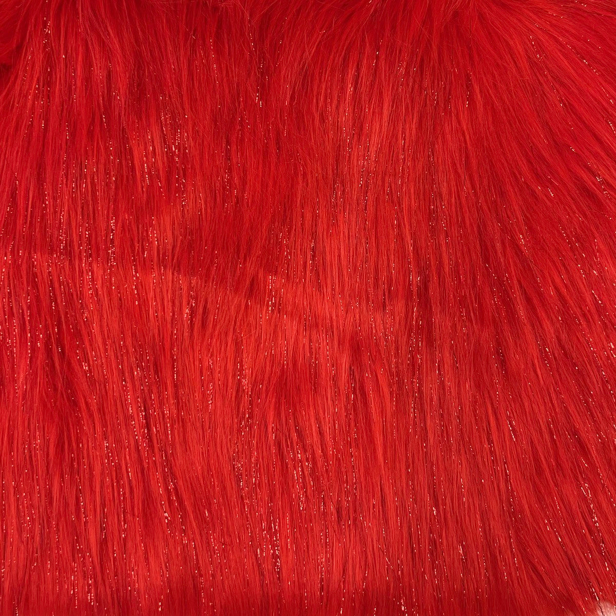Tinsel Sparkle Glitter Long Pile Shaggy Faux Fur Fabric - Prismatic Fiber Arts