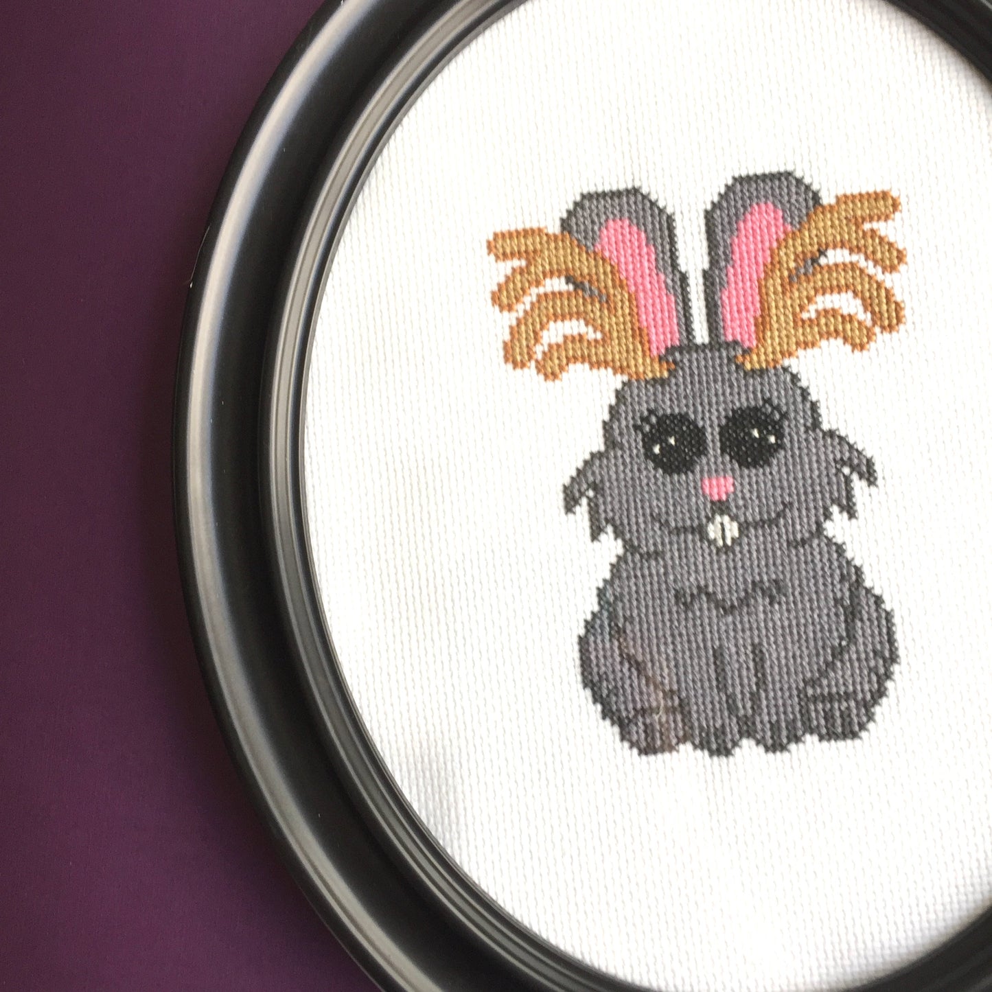 Jackalope Counted Cross Stitch DIY KIT Intermediate - Prismatic Fiber Arts