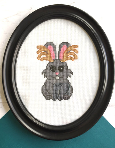 Jackalope Counted Cross Stitch DIY KIT Intermediate - Prismatic Fiber Arts