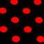 Big Polka Dot Printed Poly Cotton Fabric - Prismatic Fiber Arts