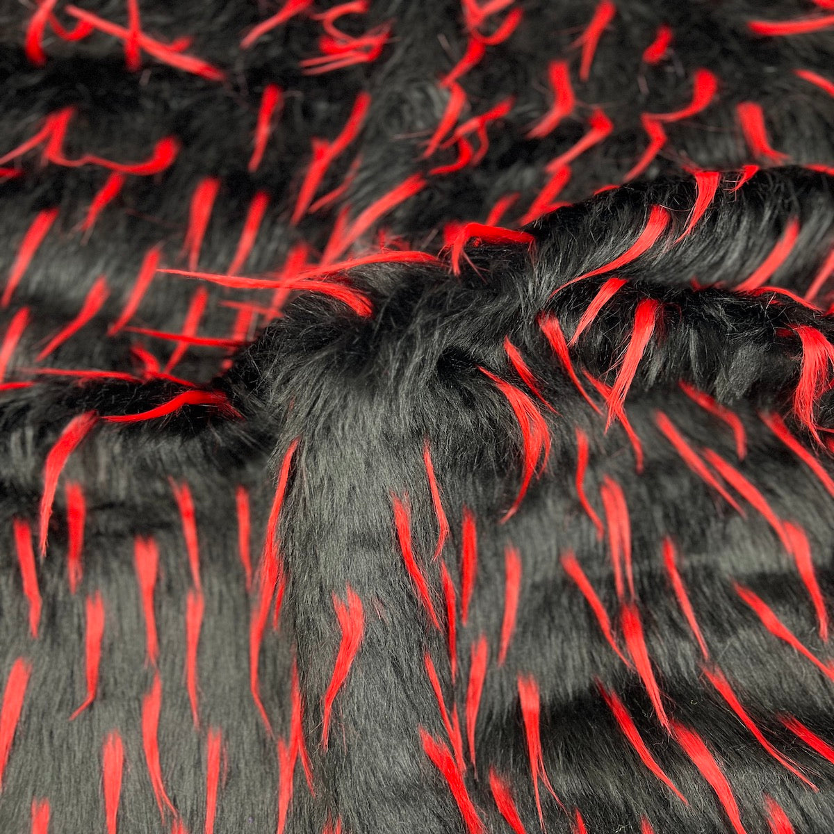 Two Tone Spike Shaggy Faux Fur Fabric - Prismatic Fiber Arts