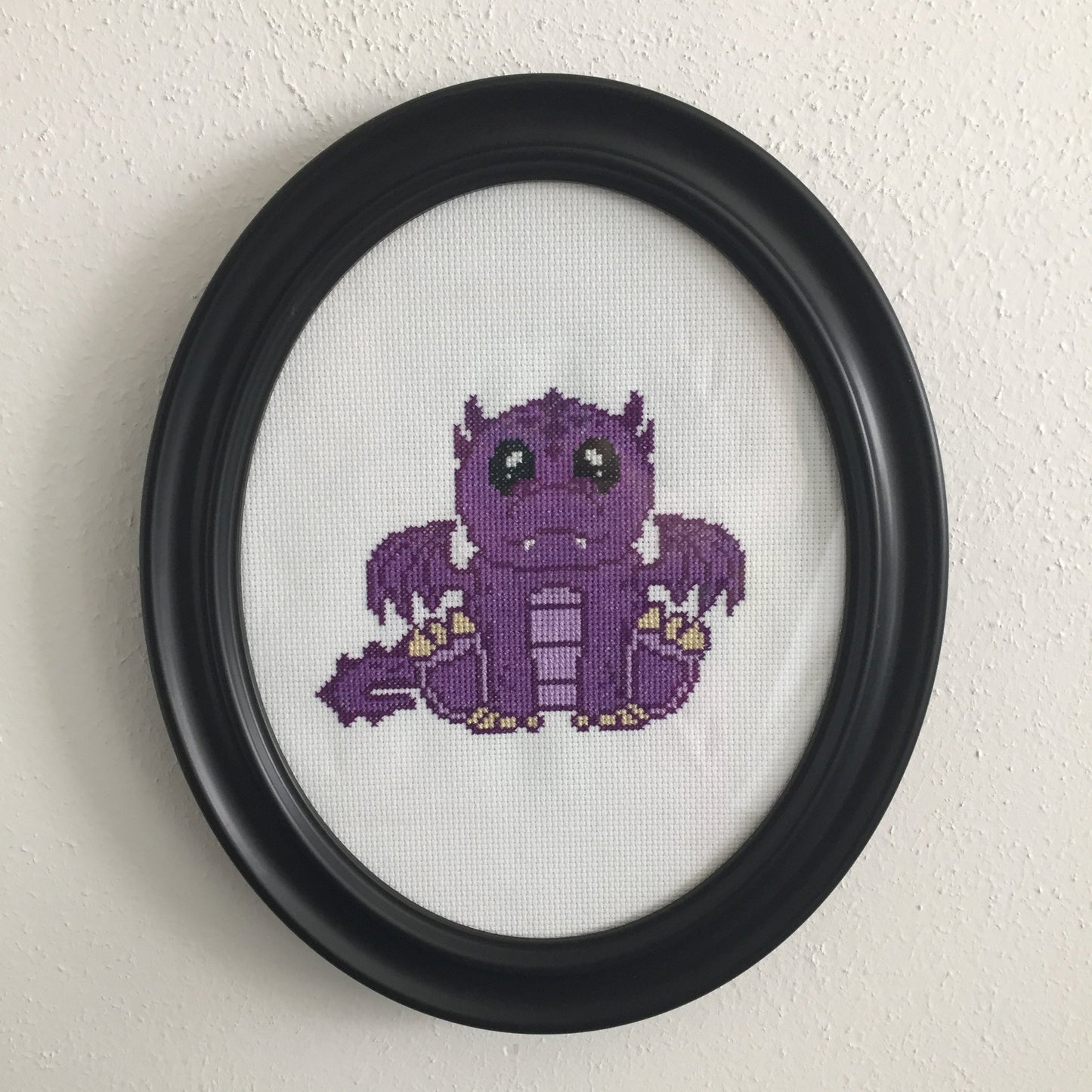 Purple Dragon Counted Cross Stitch DIY KIT Intermediate - Prismatic Fiber Arts