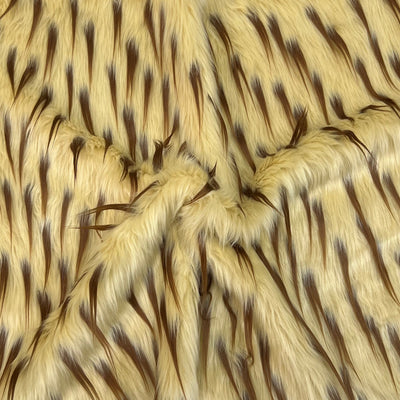 Two Tone Spike Shaggy Faux Fur Fabric - Prismatic Fiber Arts