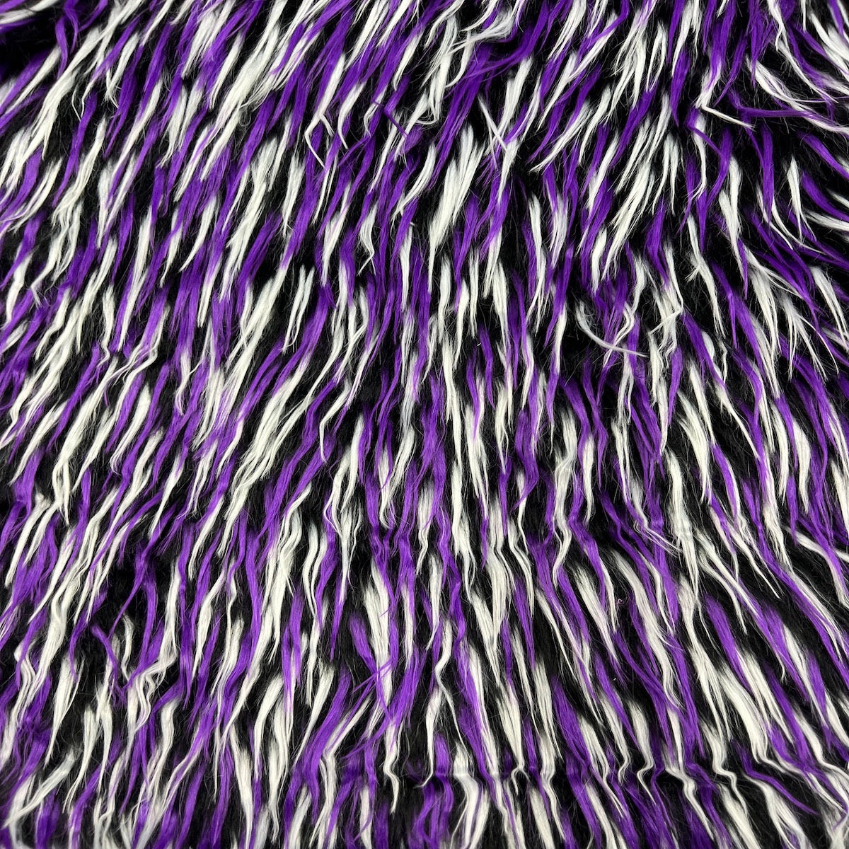 Three Spike Shaggy Faux Fur Fabric