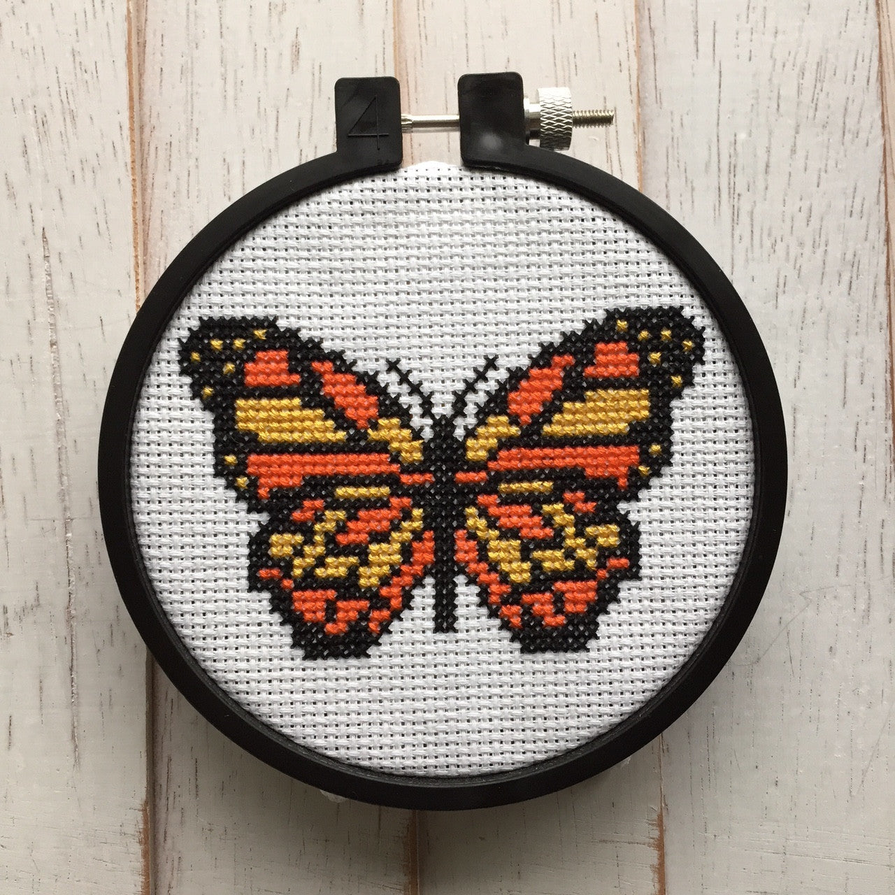 Butterfly Counted Cross Stitch DIY KIT Beginner - Prismatic Fiber Arts