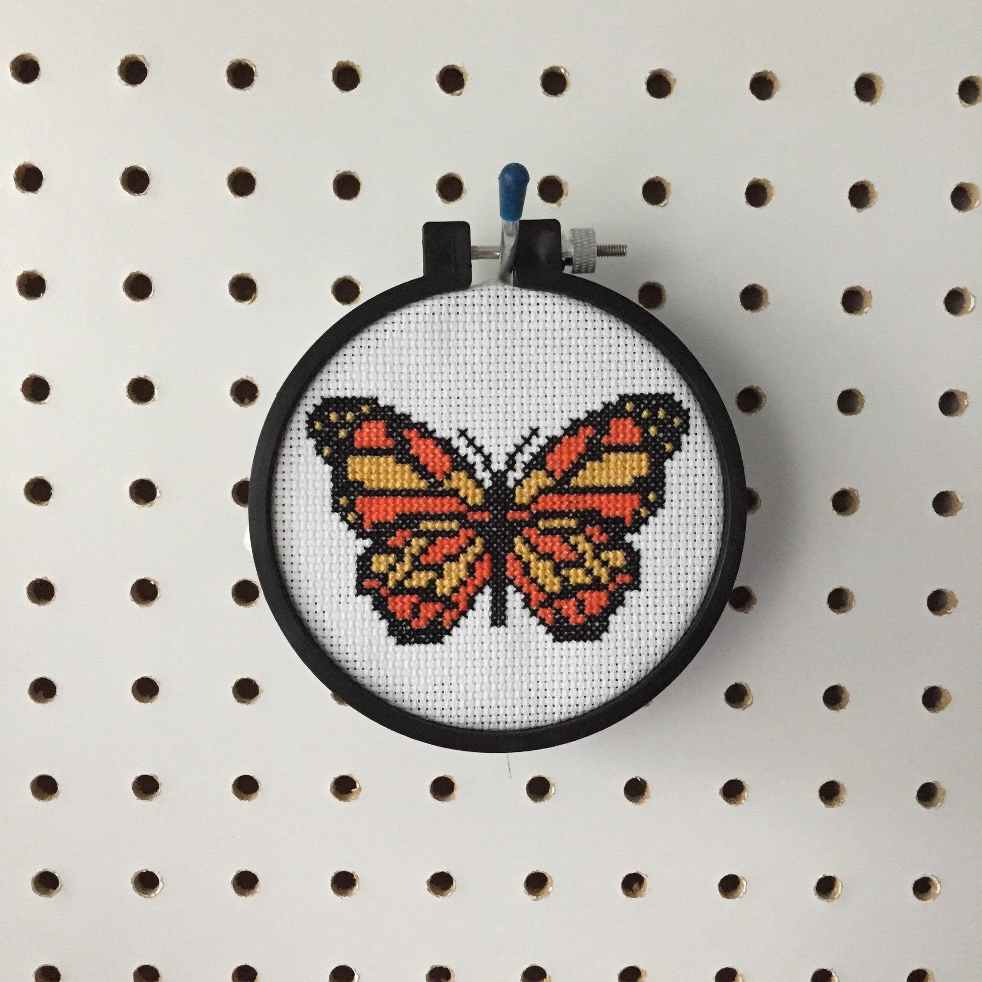 Butterfly Counted Cross Stitch DIY KIT Beginner - Prismatic Fiber Arts