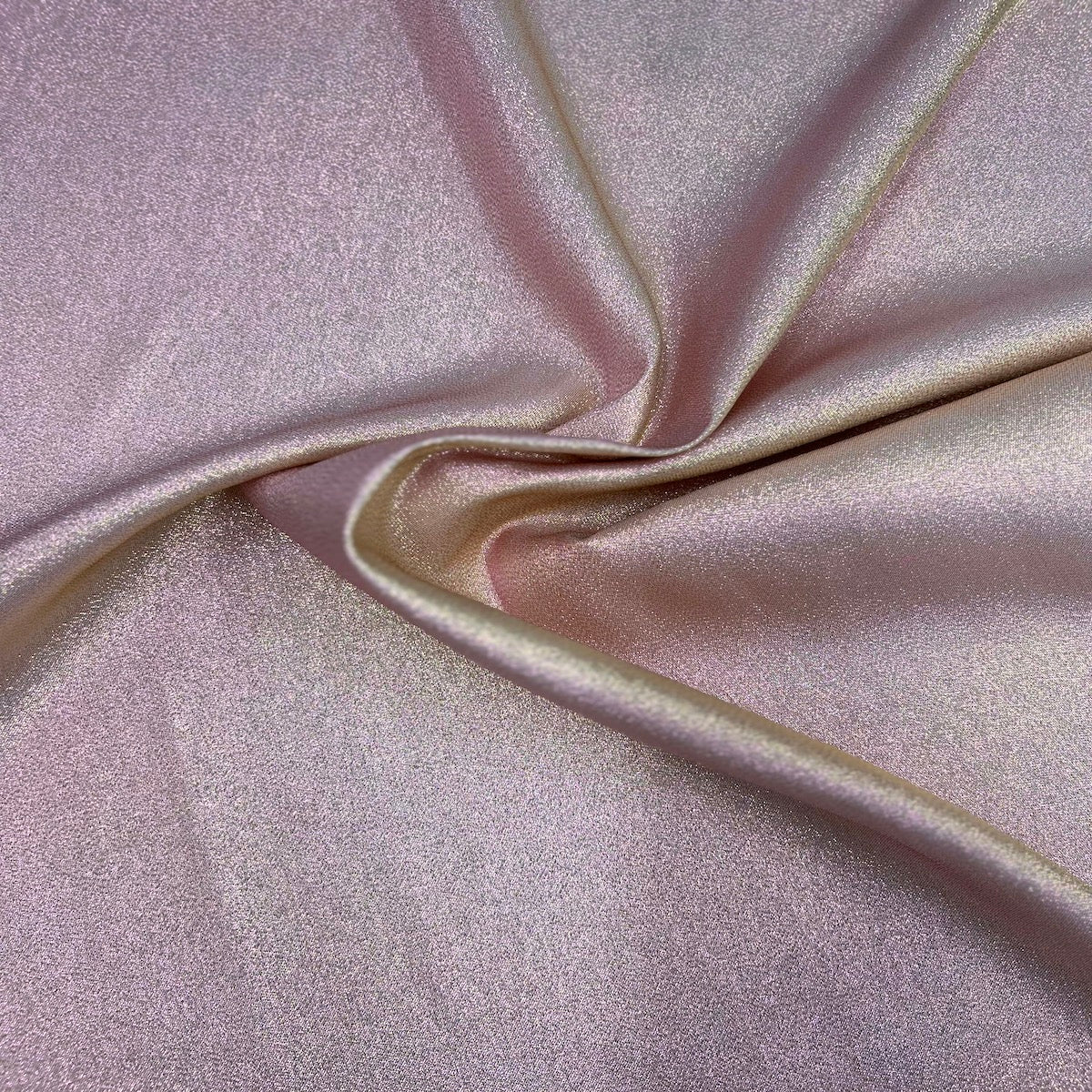 Iridescent Glitter Lurex Faux Satin Fabric - Prismatic Fiber Arts