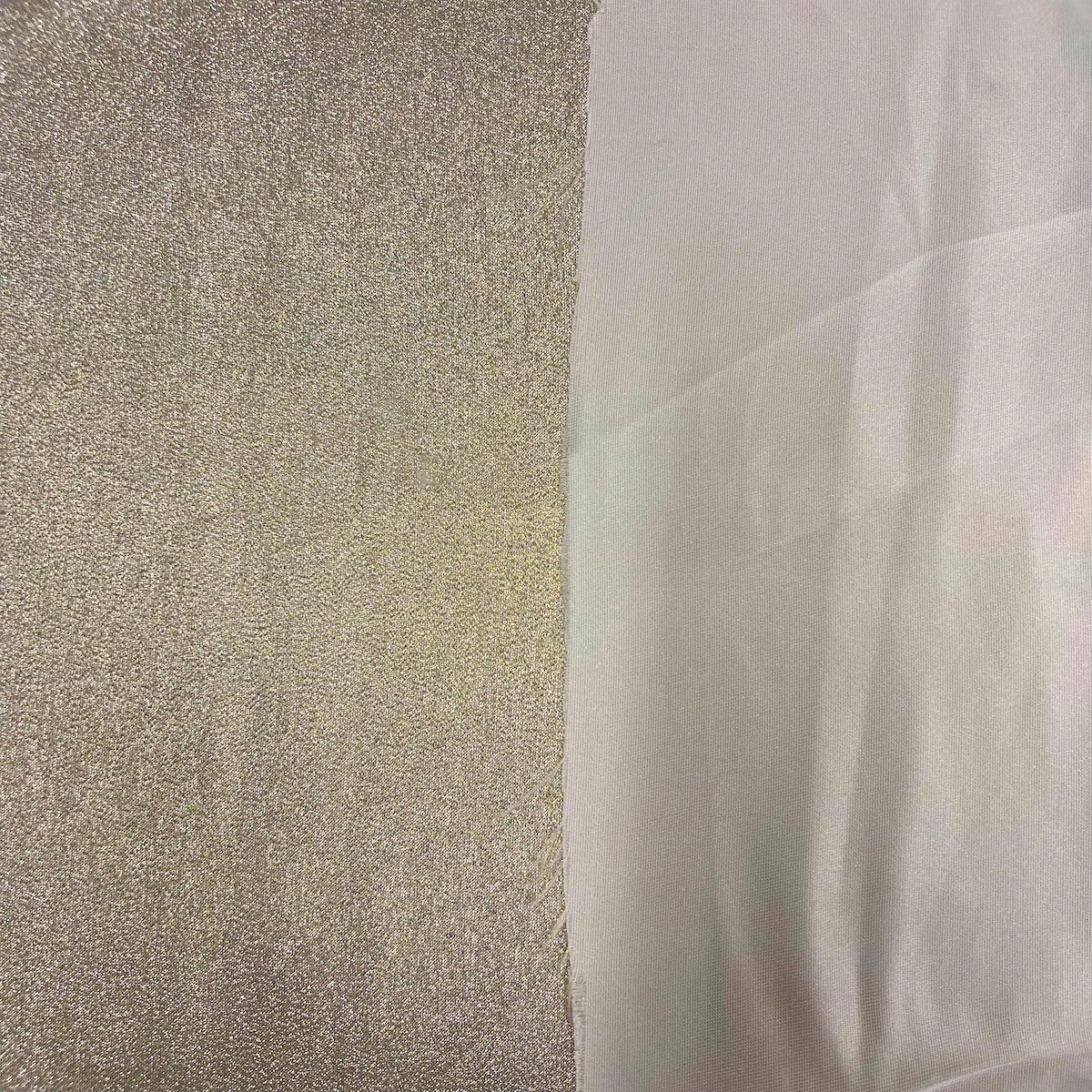 Iridescent Glitter Lurex Faux Satin Fabric - Prismatic Fiber Arts