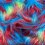 Three Tone Shaggy Faux Fur Fabric - Prismatic Fiber Arts