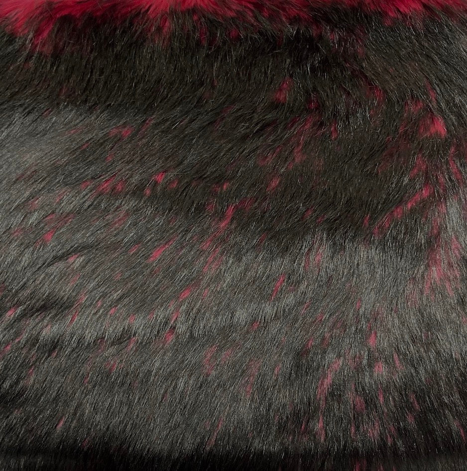 Husky Print Long Pile Shaggy Faux Fur Fabric - Prismatic Fiber Arts