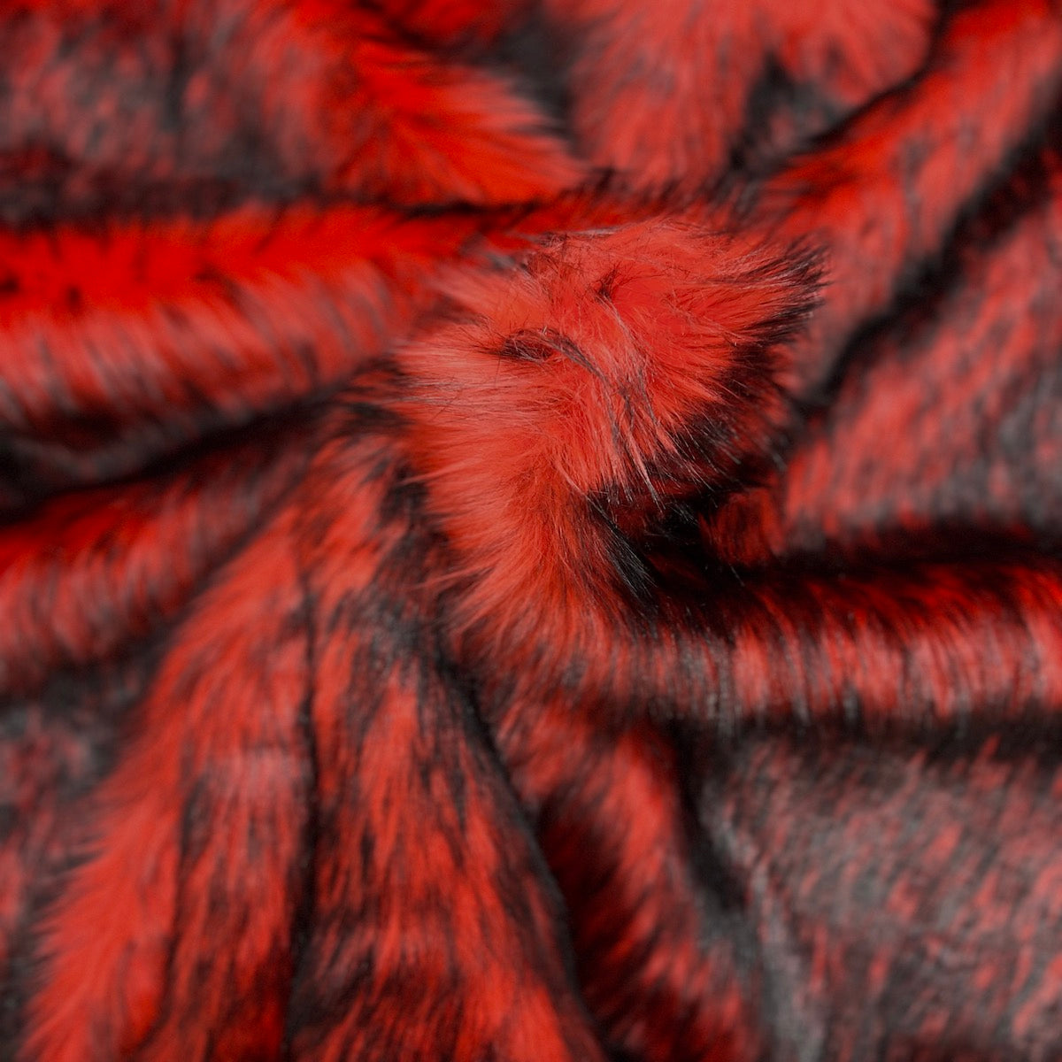 Husky Print Long Pile Shaggy Faux Fur Fabric - Prismatic Fiber Arts