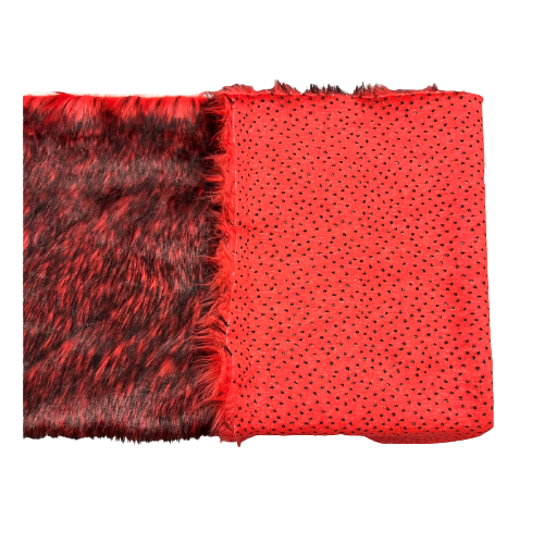Husky Print Long Pile Shaggy Faux Fur Fabric - Prismatic Fiber Arts