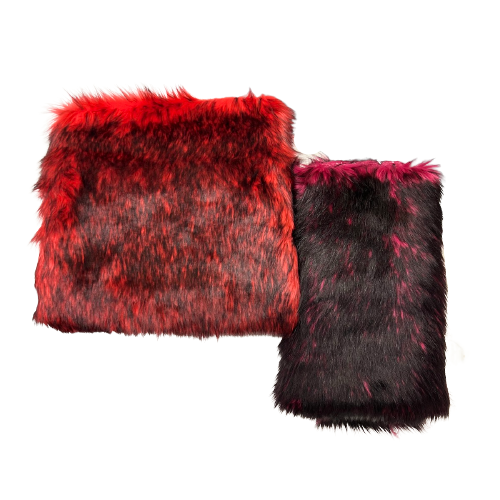 Husky Print Long Pile Shaggy Faux Fur Fabric - Prismatic Fiber Arts
