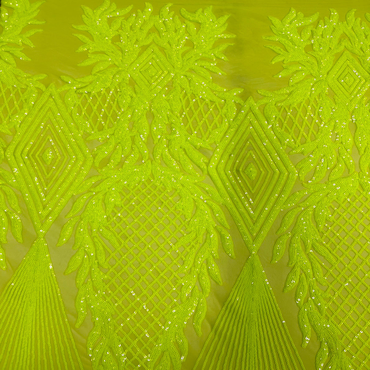 Alpica Geometric Stretch Sequins Fabric - Prismatic Fiber Arts
