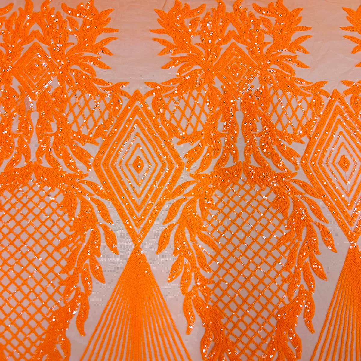 Alpica Geometric Stretch Sequins Fabric - Prismatic Fiber Arts