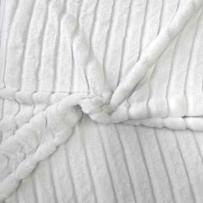 Striped Rabbit Soft Plush Short Pile Faux Fur Fabric - Prismatic Fiber Arts