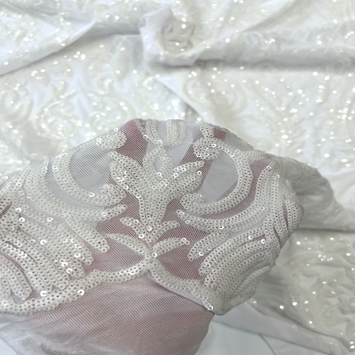 Luna Stretch Sequins Fabric - Prismatic Fiber Arts