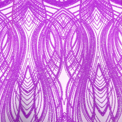 Selena Wave Stretch Sequins Fabric - Prismatic Fiber Arts